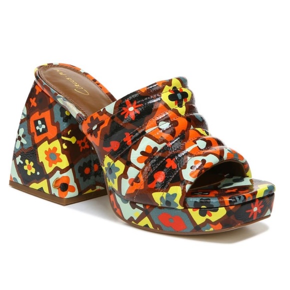Circus by Sam Edelman Colorful Patterned block heeled sandals - Picture 8 of 8